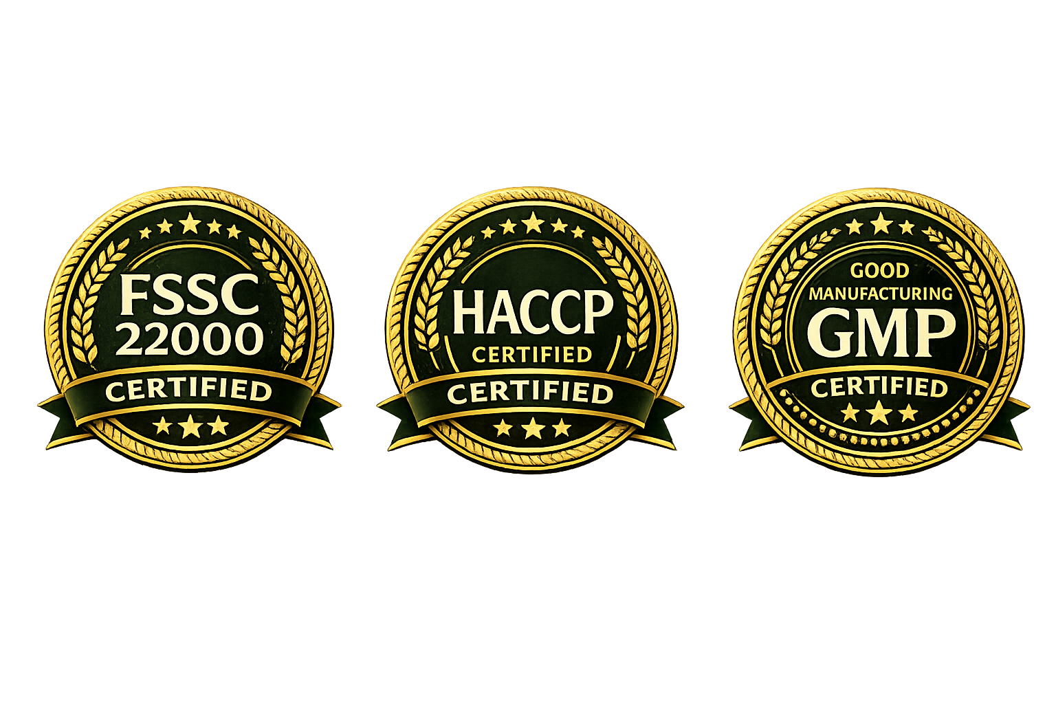 FSSC 22000 · HACCP · GMP Certified